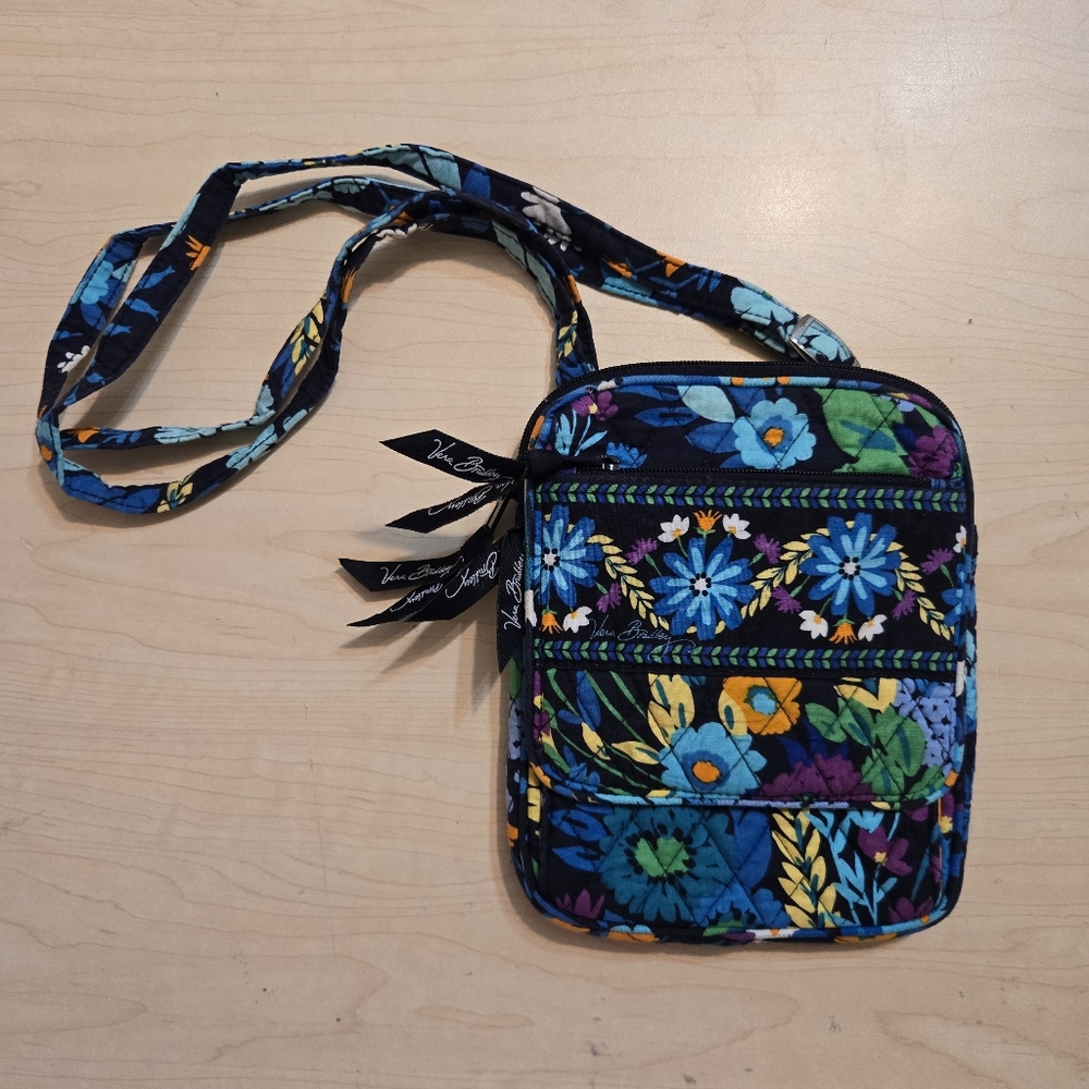 Mini Hipster Crossbody – Midnight Wildflowers Floral Print (Retired)